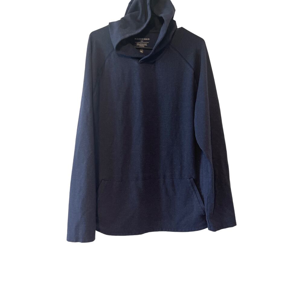 Mizzen + Main Pro Flex Blue Hoodie Mens Size Large